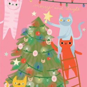 Moda Fabrics Lizzy House Tiny Christmas Merry & Bright Card