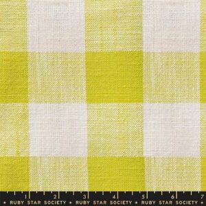 Ruby Star Rising - Alexia Marcelle Abegg Sunshine Toweling Checker Citron