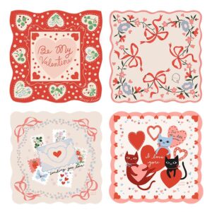 Moda Fabrics Lizzy House Funny Valentine Hankies Set 4