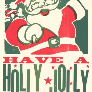 Hatch Show Print Holly Jolly Christmas Poster