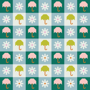 Pen + Paper Patterns Chance of Rain Morning Mist Quilt Kit