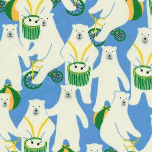 Robert Kaufman Fabrics Sevenberry Canvas Arctic Parade Blue