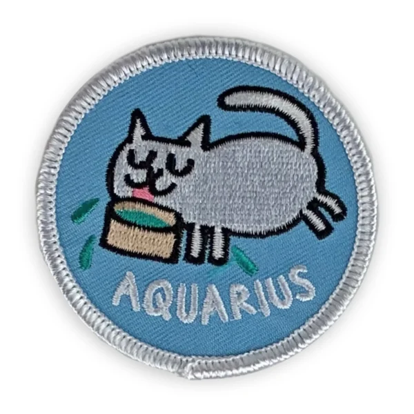 Gemma Correll Catstrology Patch ♒ Aquarius (January 20 - February 18)
