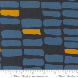 Moda Zen Chic Urban Whisper Mochi Linen Bricks Navy