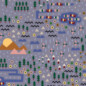 Cloud 9 Fabrics Leah Duncan Fern Grove Over the River and Through the Woods