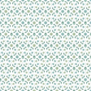 Poppie Cotton Sheri McCulley Granny's Sewing Room Granny's Apron Blue