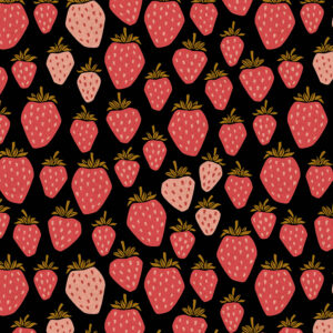 Cotton + Steel Loes van Oosten Under the Apple Tree Queen of the Berries Canvas After Midnight