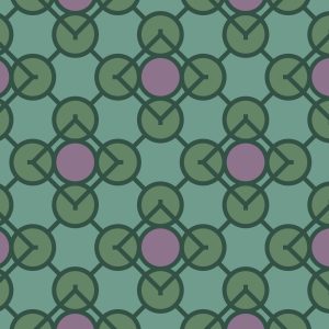 Cloud 9 Fabrics Frank Lloyd Wright Prism Barkcloth Green Lilac