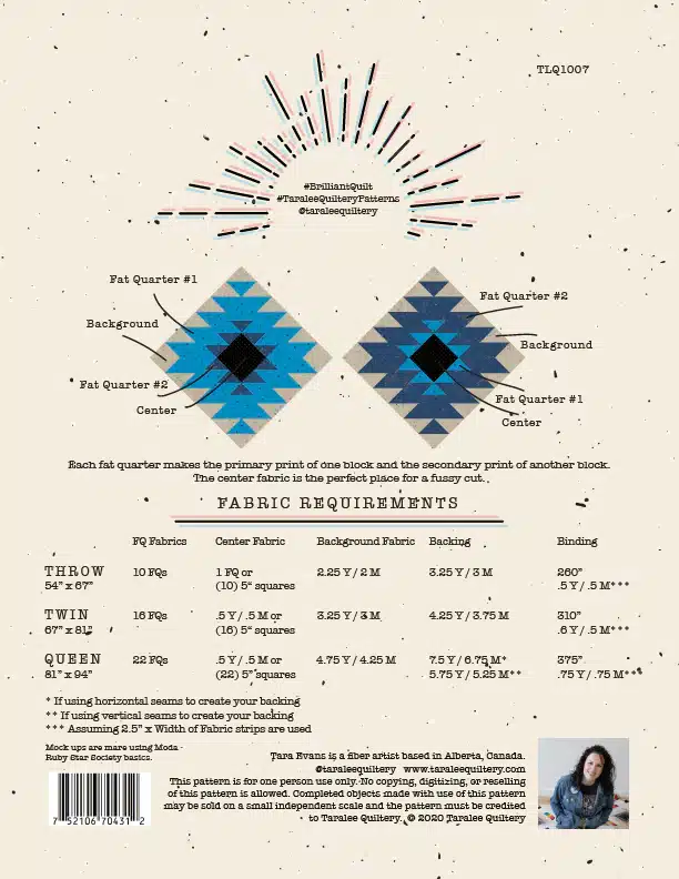 Taralee Quiltery Brilliant Pattern - Image 2