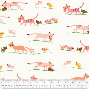 Windham Fabrics Heather Ross Studio Edit Mother Cats Cream