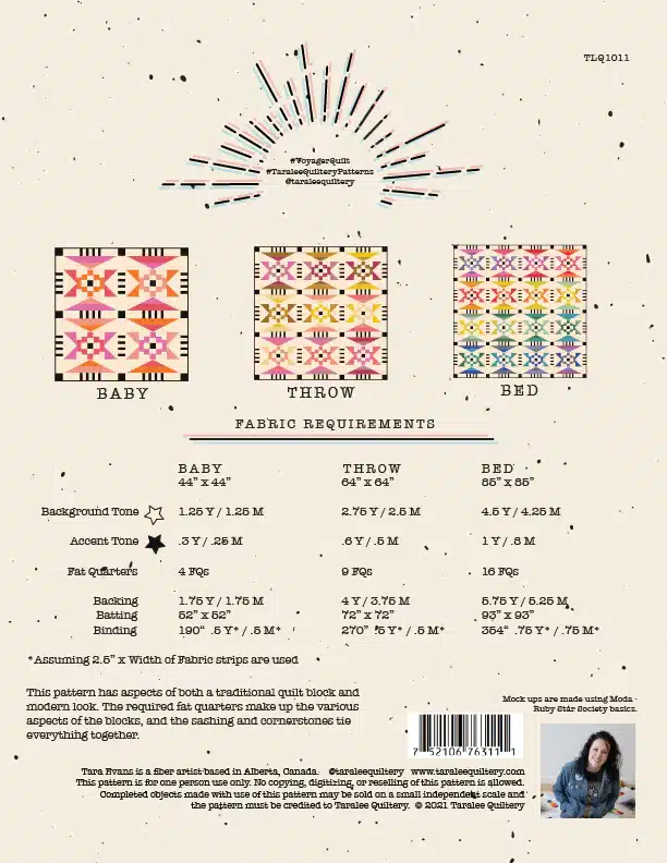 Taralee Quiltery Voyager Pattern - Image 2