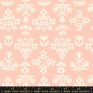 Ruby Star Society Rashida Coleman-Hale Paper Cuts 2 Fresh Cut Flowers Peach Puff