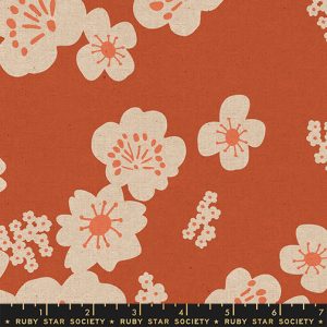 Ruby Star Society Rashida Coleman-Hale Paper Cuts 2 Hana Canvas Persimmon
