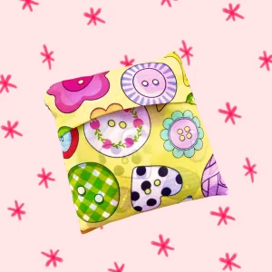 The Peach Fuzz Cute As A Button Folding Shopper Tote