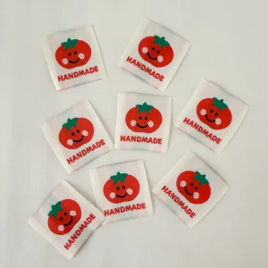 Minki Kim Sewing Illustration Tomato Handmade Woven Labels