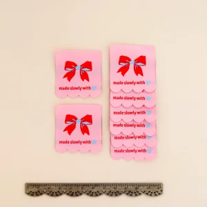 Minki Kim Sewing Illustration Made Slowly Woven Labels