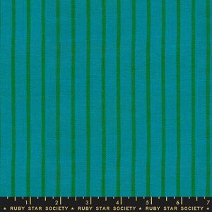 Ruby Star Society Alexia Marcelle Abegg Warp & Weft Mystic Fable Apron Stripe Dark Turquoise