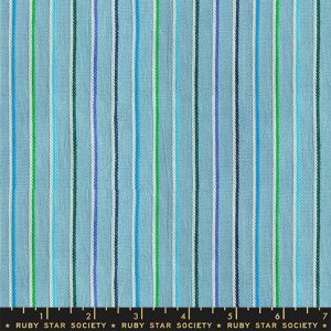 Ruby Star Society Alexia Marcelle Abegg Warp & Weft Mystic Fable Sketch Stripe Twist Weave Soft Blue