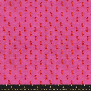 Ruby Star Society Alexia Marcelle Abegg Warp & Weft Mystic Fable Flicker Vivid Pink