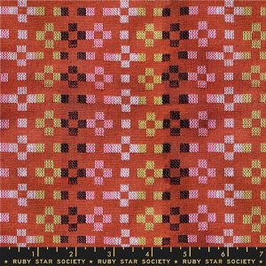 Ruby Star Society Alexia Marcelle Abegg Warp & Weft Mystic Fable Flowers Terracotta