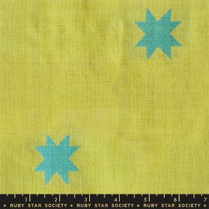 Ruby Star Society Alexia Marcelle Abegg Warp & Weft Mystic Fable Quilt Star Pistachio