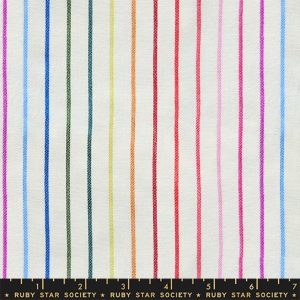 Ruby Star Society Alexia Marcelle Abegg Warp & Weft Mystic Fable Rainbow Stripe Natural