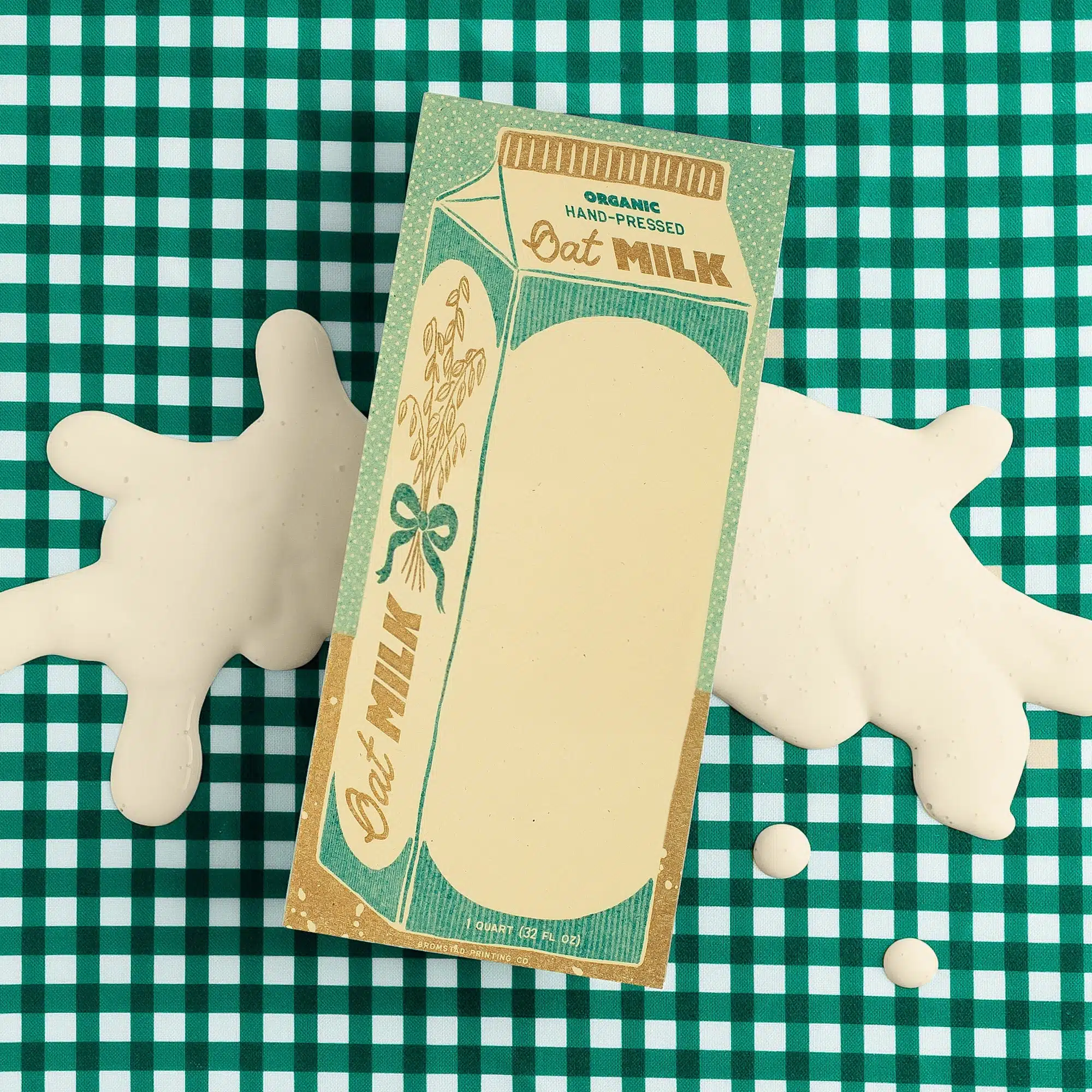 Bromstad Printing Co Oat Milk Risograph Notepad - Image 2