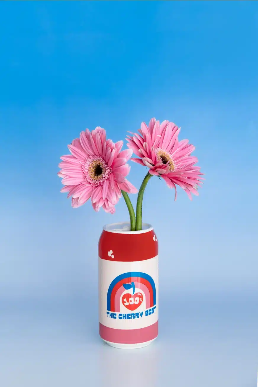 Ban.do Ceramic Vase, Lucky Cherry Cream Soda - Image 4