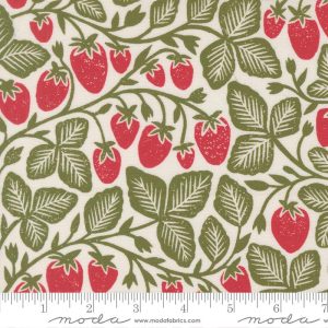 Moda Katharine Watson Garden Series Strawberry Cream