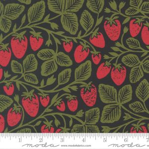 Moda Katharine Watson Garden Series Strawberry Midnight