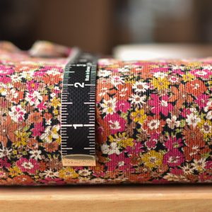 Kokka Harvest Bloom Pinwale Magenta