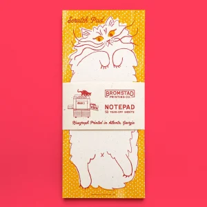 Bromstad Printing Co Cat Scratch Pad Risography Notepad