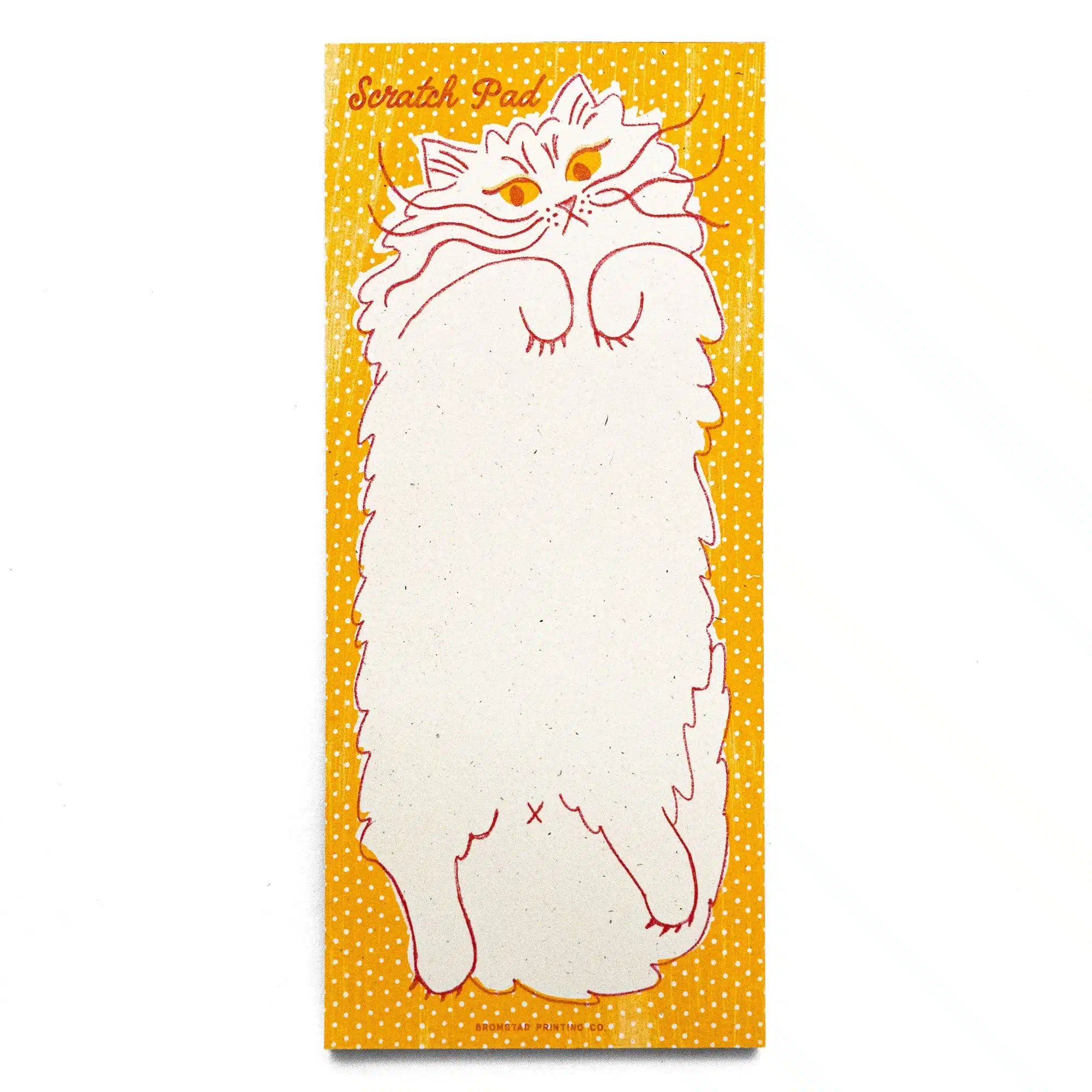 Bromstad Printing Co Cat Scratch Pad Risography Notepad - Image 2