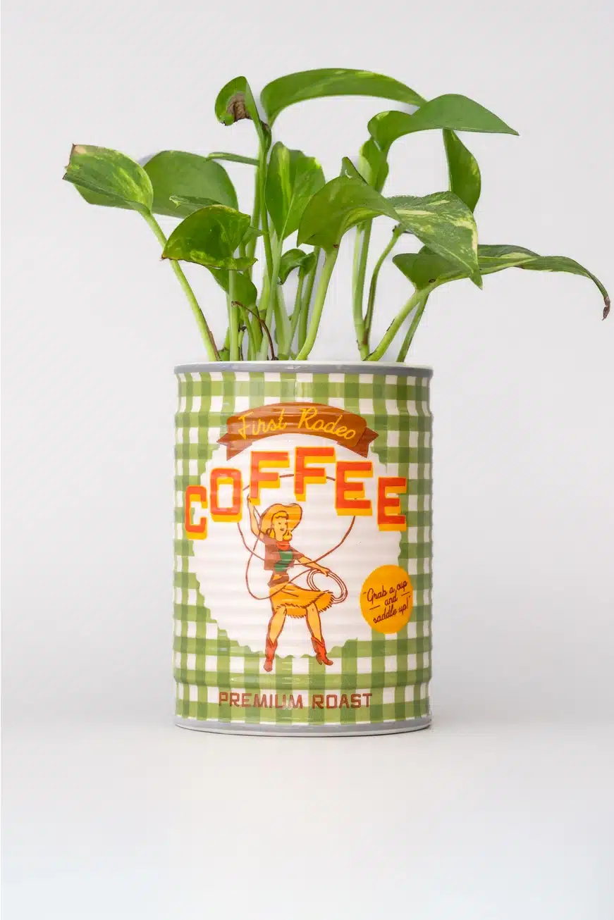 Ban.do Coffee Can Ceramic Planter
