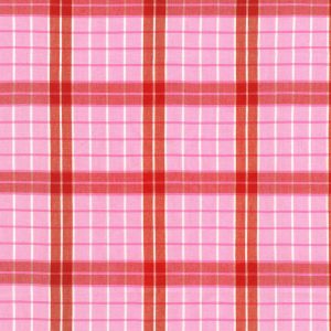Robert Kaufman Fabrics Kona Loomworks Summer Breeze Pressed Plaid Carnation
