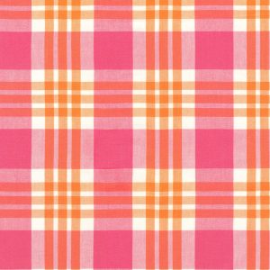 Robert Kaufman Fabrics Kona Loomworks Summer Breeze Picnic Plaid Camellia