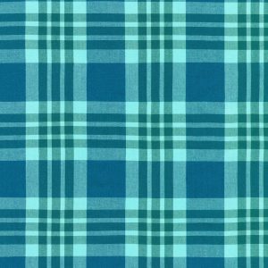 Robert Kaufman Fabrics Kona Loomworks Summer Breeze Picnic Plaid Azure