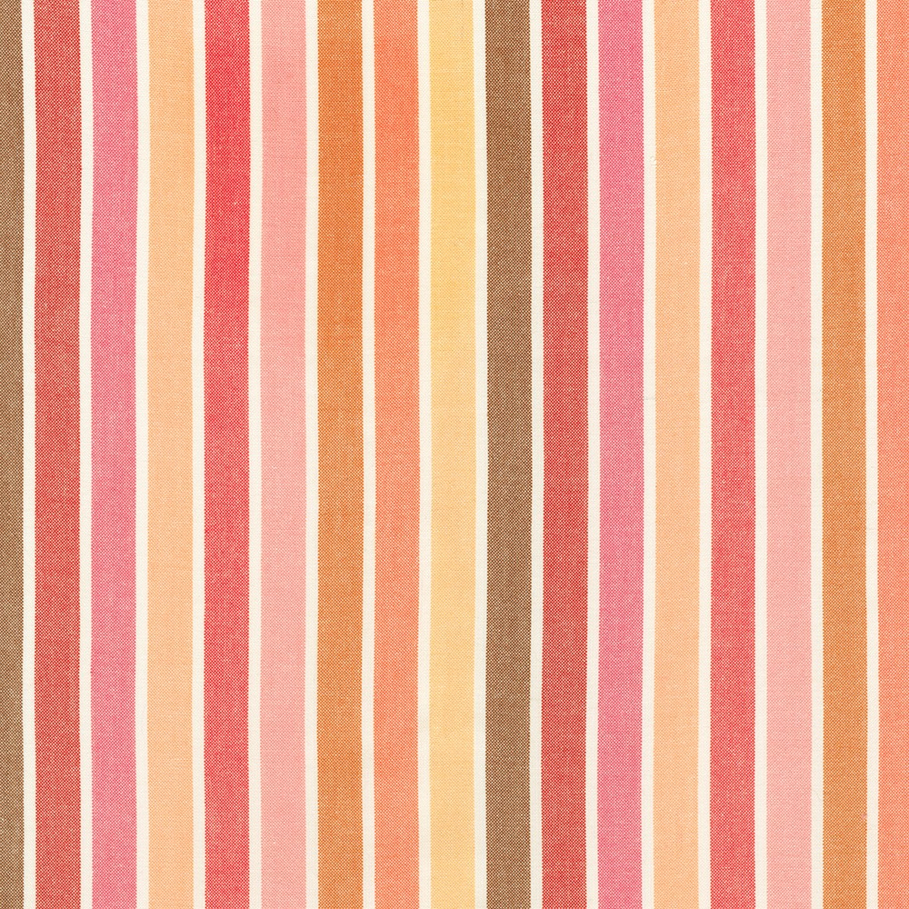 Robert Kaufman Fabrics Kona Loomworks Summer Breeze Boardwalk Stripe Nectarine