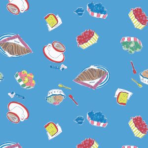 Cloud 9 Fabrics Emily Taylor Nice Nice Market Morning Blue