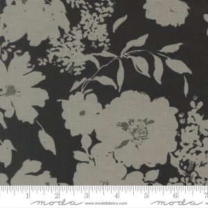 Moda Fabrics Studio M Arabesque Whisper Mochi Linen Midnight