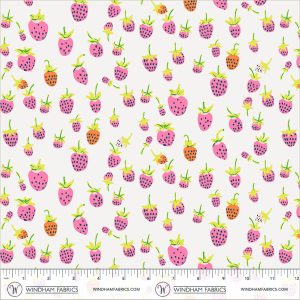 Windham Fabrics Heather Ross Favorites Strawberries Blush