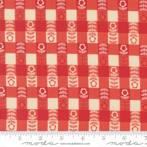 Moda Gingiber The Henhouse Flower Plaid Barn