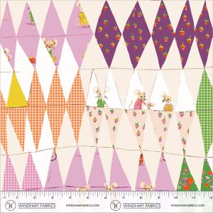 Windham Fabrics Heather Ross Favorites Trixie Collage Blush