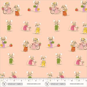 Windham Fabrics Heather Ross Favorites Country Mouse City Mouse Blush