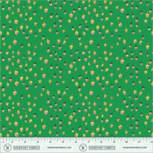 Windham Fabrics Heather Ross Favorites Field Strawberries Jade
