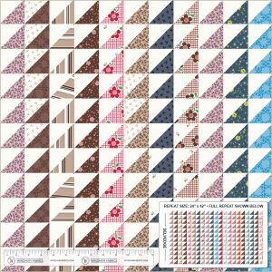 Windham Fabrics Denyse Schmidt Made Easy Triangle Stripe Cheater Ivory
