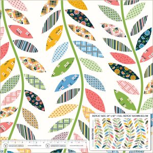 Windham Fabrics Denyse Schmidt Made Easy Leafy Vine Cheater Ivory