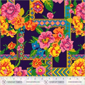 Windham Fabrics Jennifer Paganelli Canvas & Co Nicola Indigo