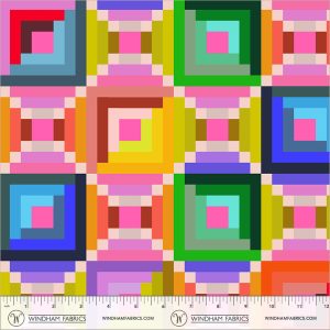 Windham Fabrics Annabel Wrigley Happy Place Log Cabin Multi