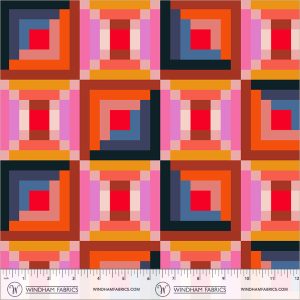 Windham Fabrics Annabel Wrigley Happy Place Log Cabin Sunset